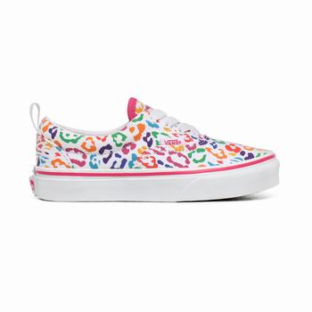 Detske Tenisky Vans Rainbow Leopard Elastic Lace Era (8-14+ years) Viacfarebný Leopard Fuchsie Nachový/Biele VA24KUQYS